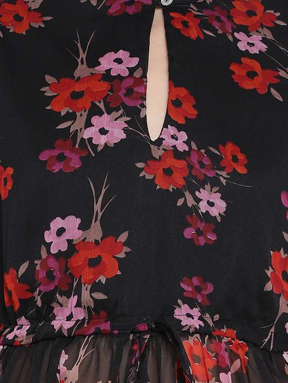 women's peplum mock neck top - 17341750 - Standard Image - 4