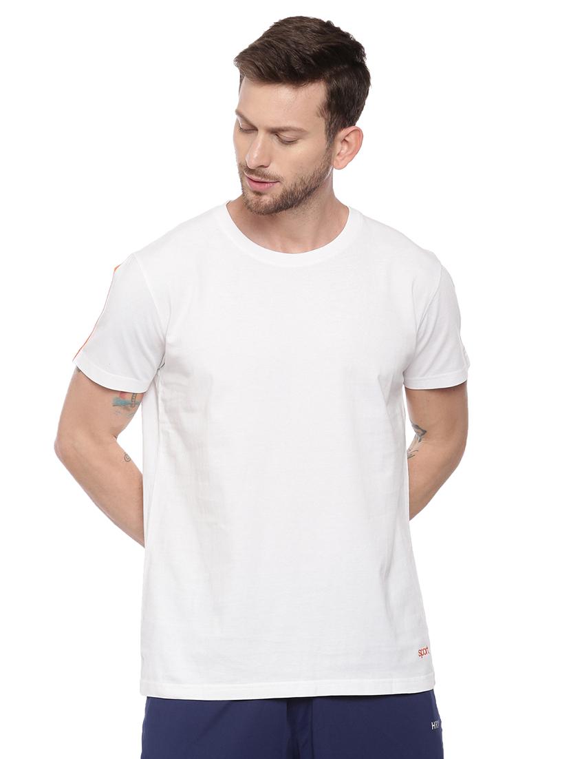 white solid t-shirt - 17342239 -  Zoom Image - 0