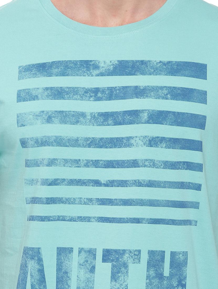 blue front print t-shirt - 17342246 - Standard Image - 4