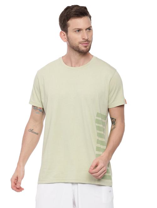 olive green front print t-shirt - 17342247 -  Standard Image - 0