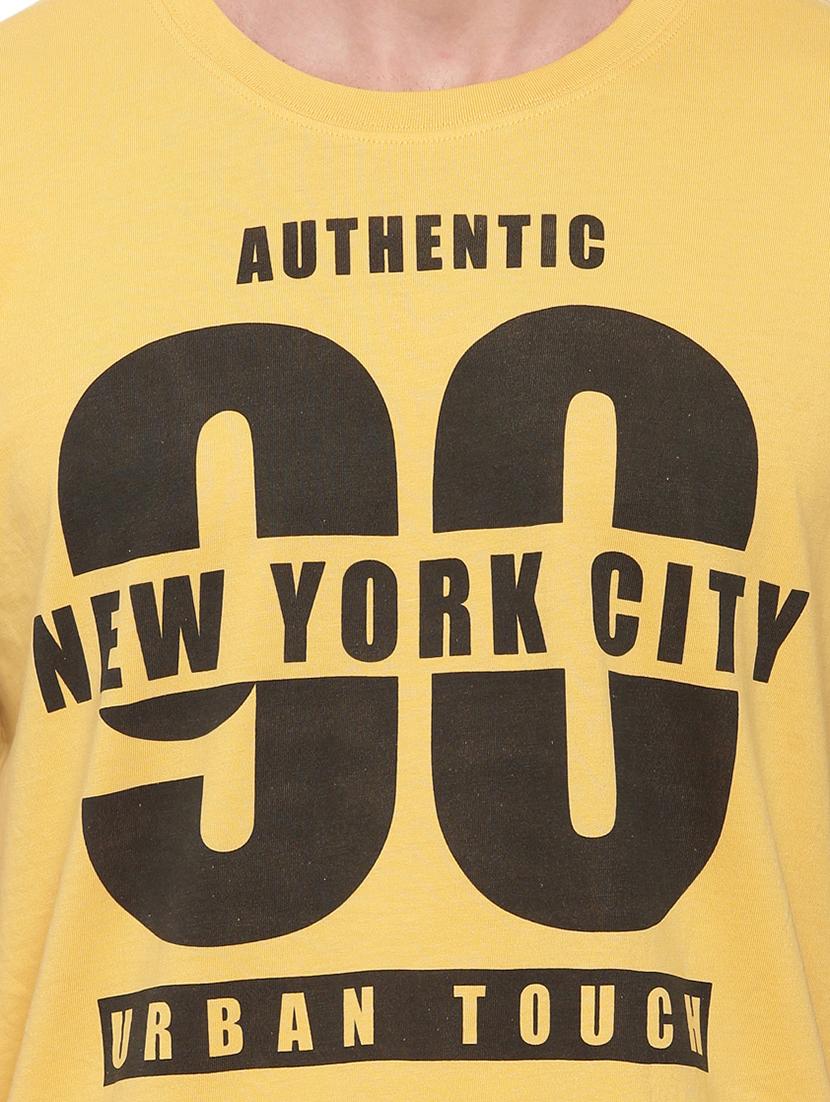 yellow front print t-shirt - 17342251 - Standard Image - 4