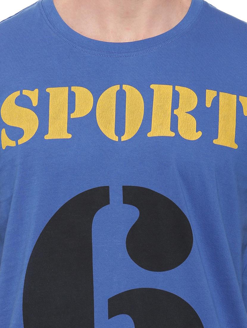 blue front print t-shirt - 17342253 - Standard Image - 4