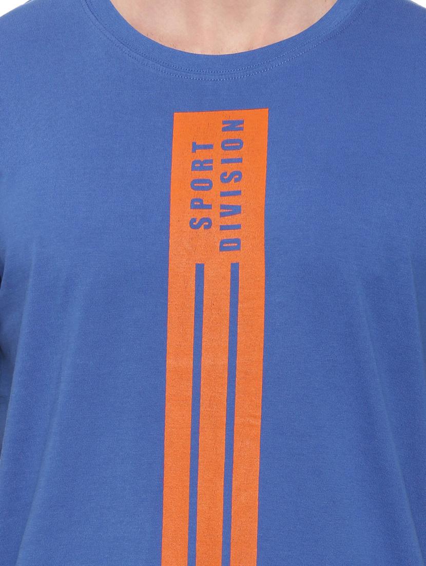 blue front print t-shirt - 17342254 - Standard Image - 4