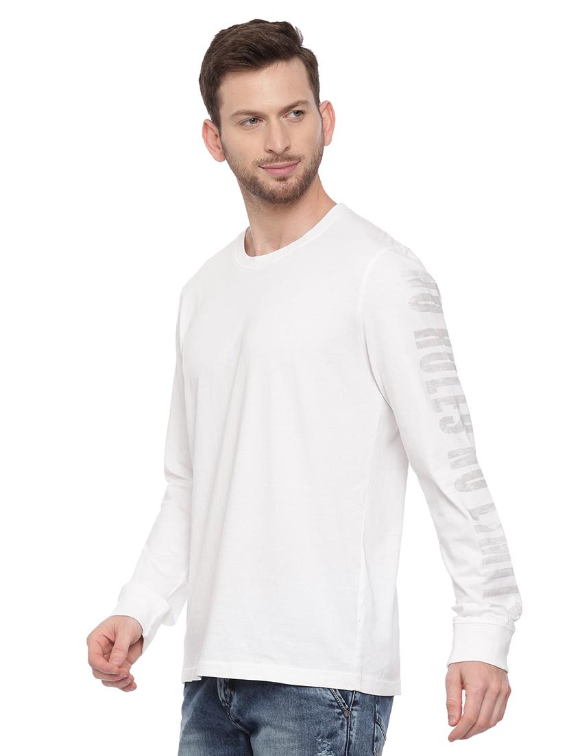 white front print t-shirt - 17342255 - Standard Image - 1