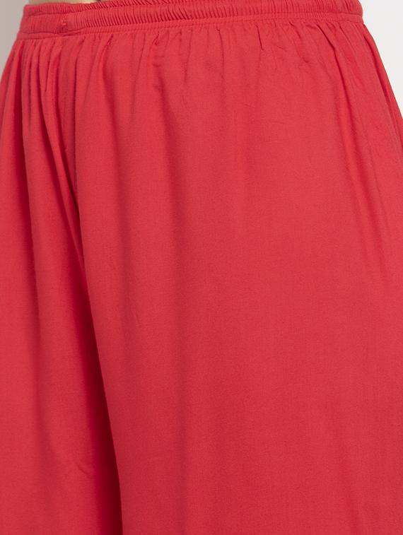 tie front flared palazzo - 17342806 - Standard Image - 4