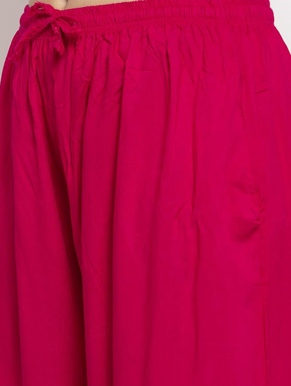 tie front flared palazzo - 17342809 - Standard Image - 4