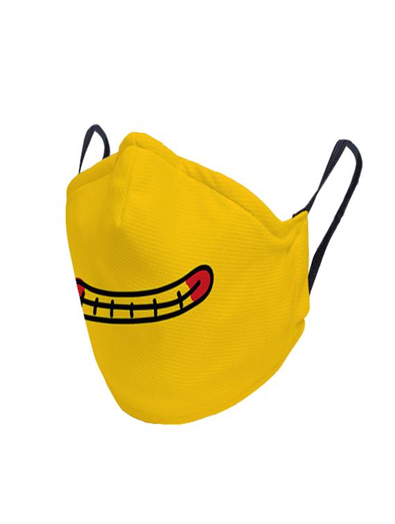 yellow nonwoven antipollution men mask - 17343981 - Standard Image - 1