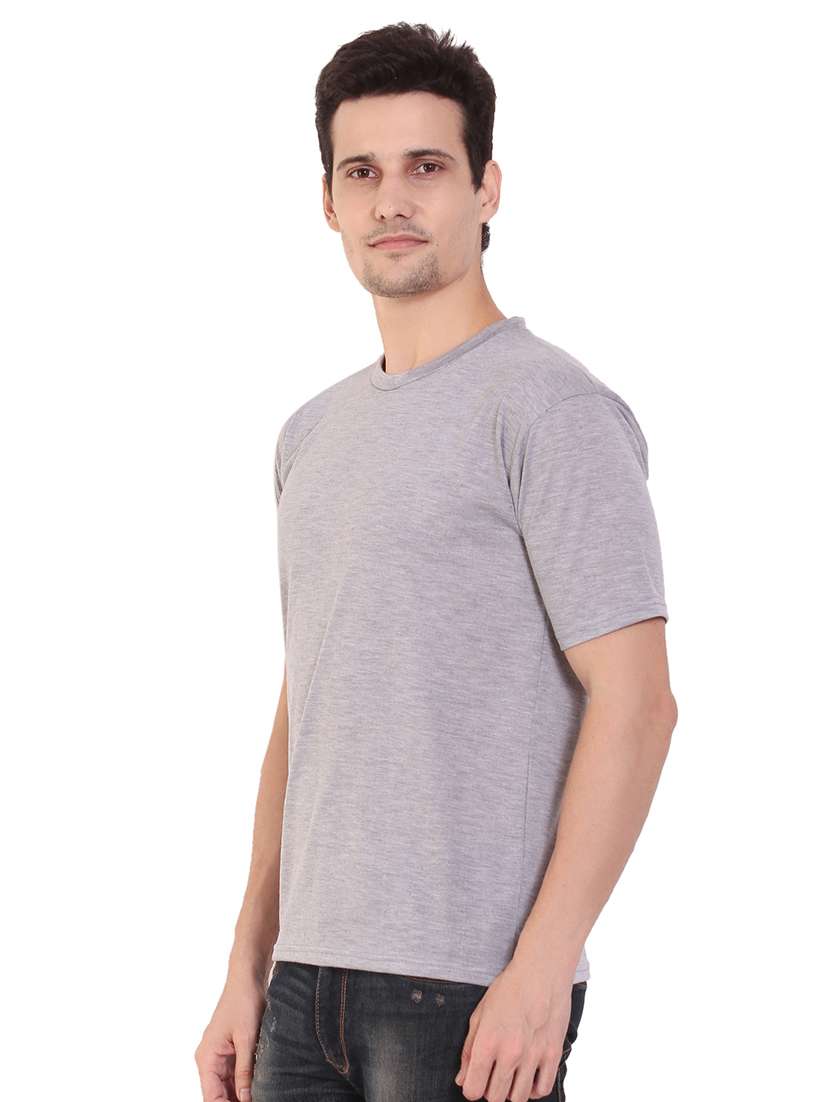 grey solid t-shirt - 17344545 -  Standard Image - 1
