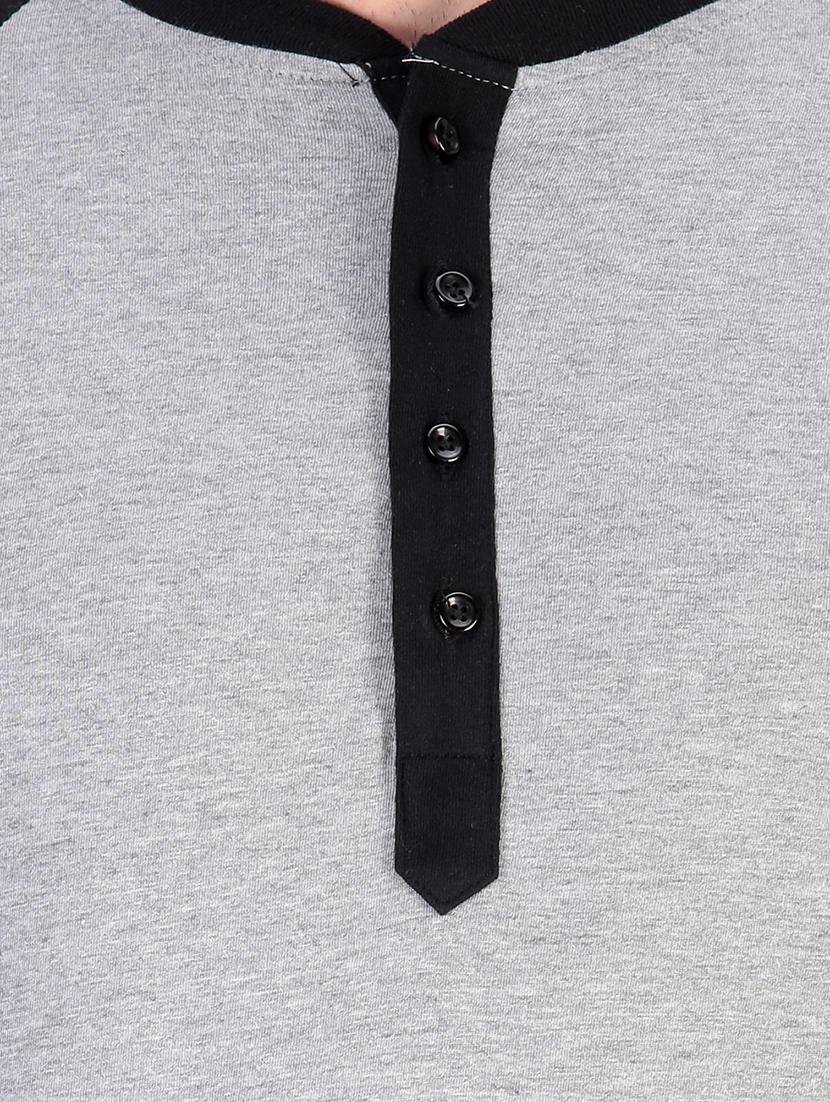 black color block raglan t-shirt - 17344569 - Standard Image - 4