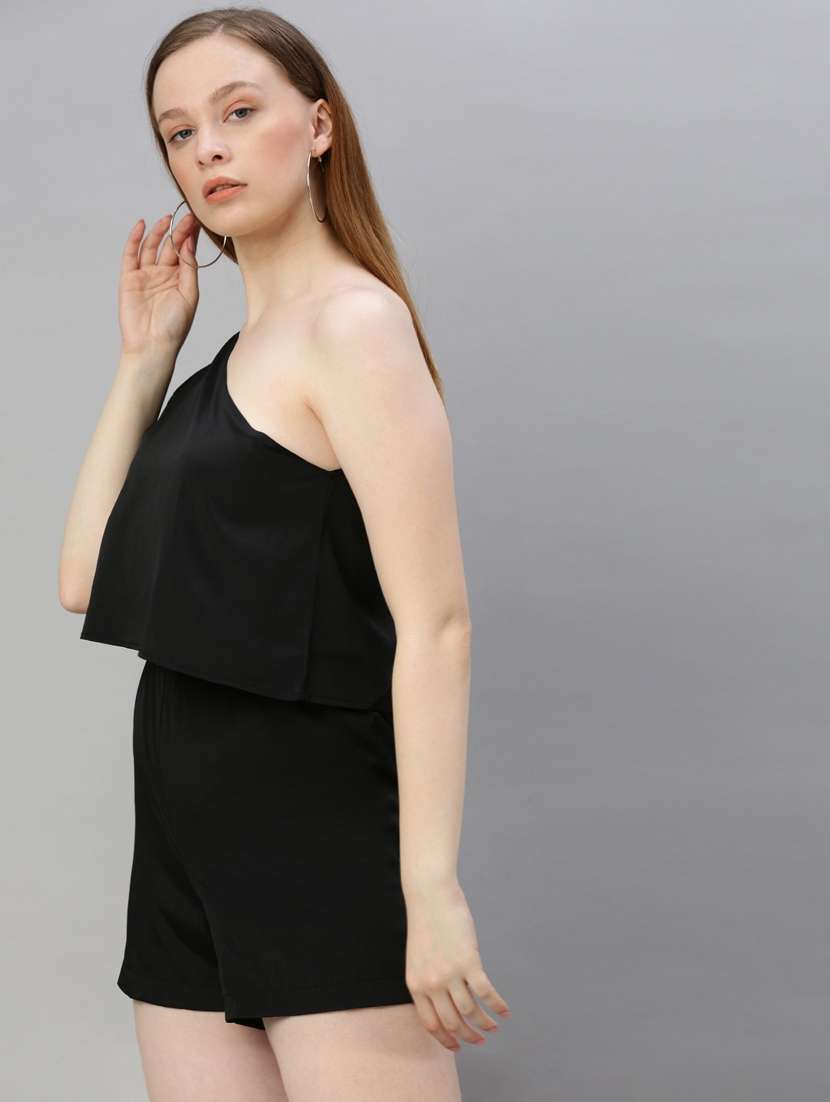 tie up single shoulder romper  - 17345558 -  Standard Image - 1