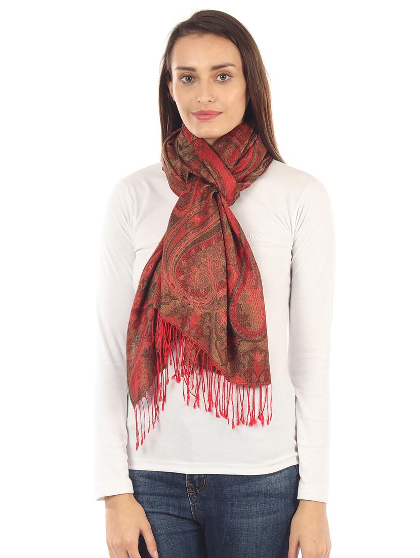 multi colored silk blend stole - 17345579 -  Zoom Image - 0