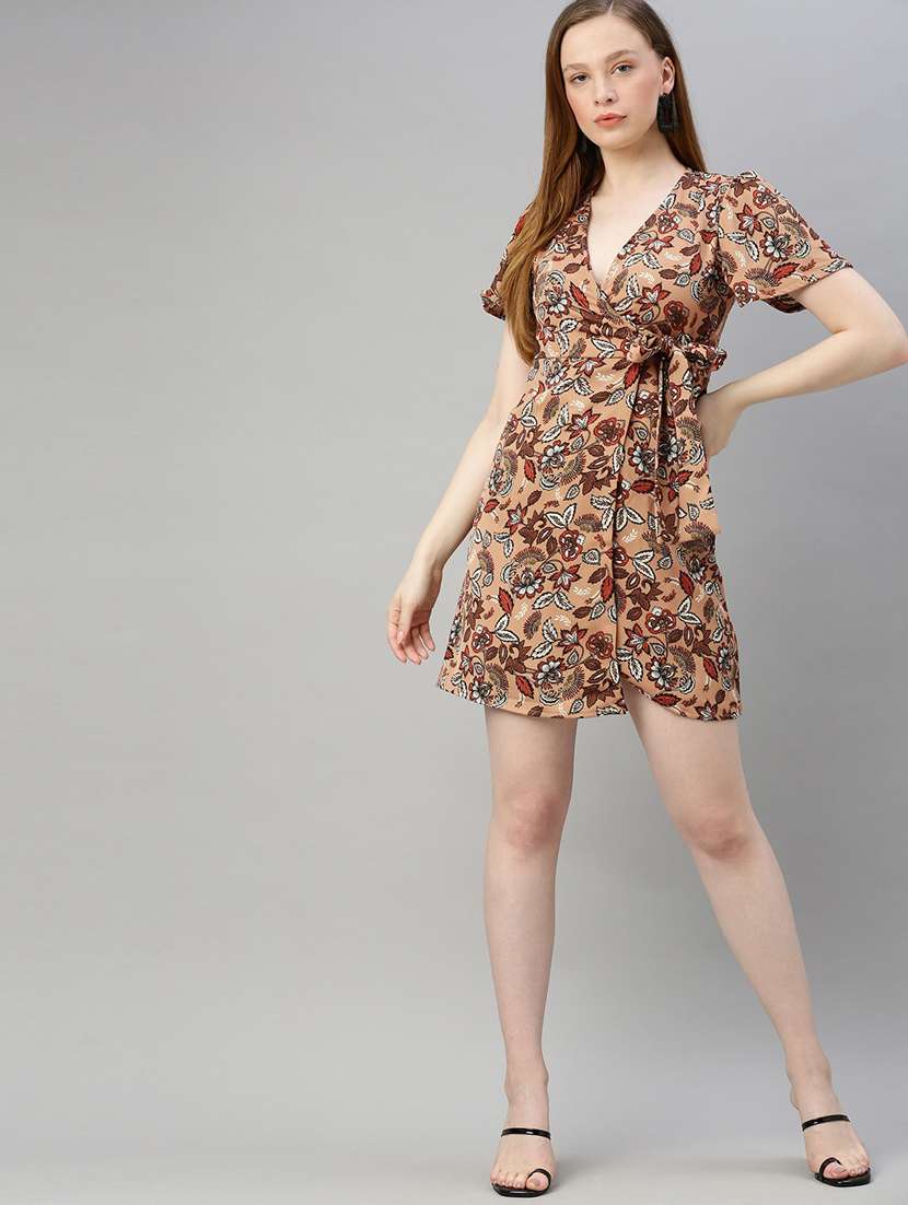 Women's Wrap Floral Dress