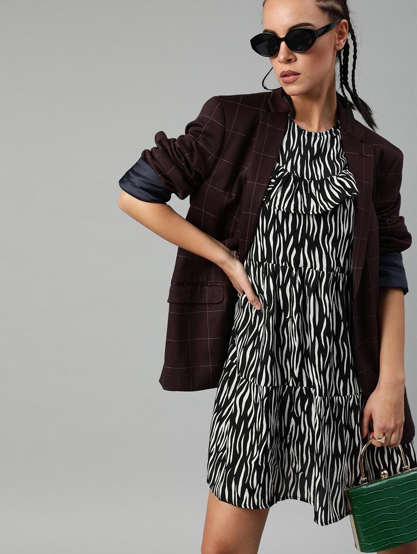animal print a-line dress - 17345867 - Zoom Image - 0