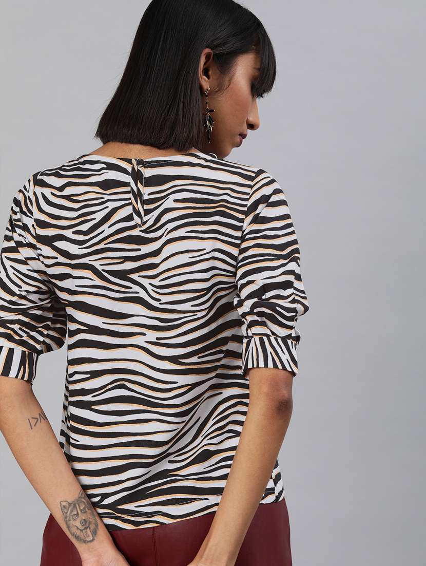 women's straight boat neck top - 17345874 -  Standard Image - 1