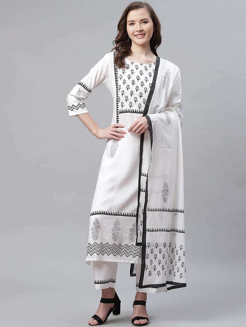 block print kurta palazzo set