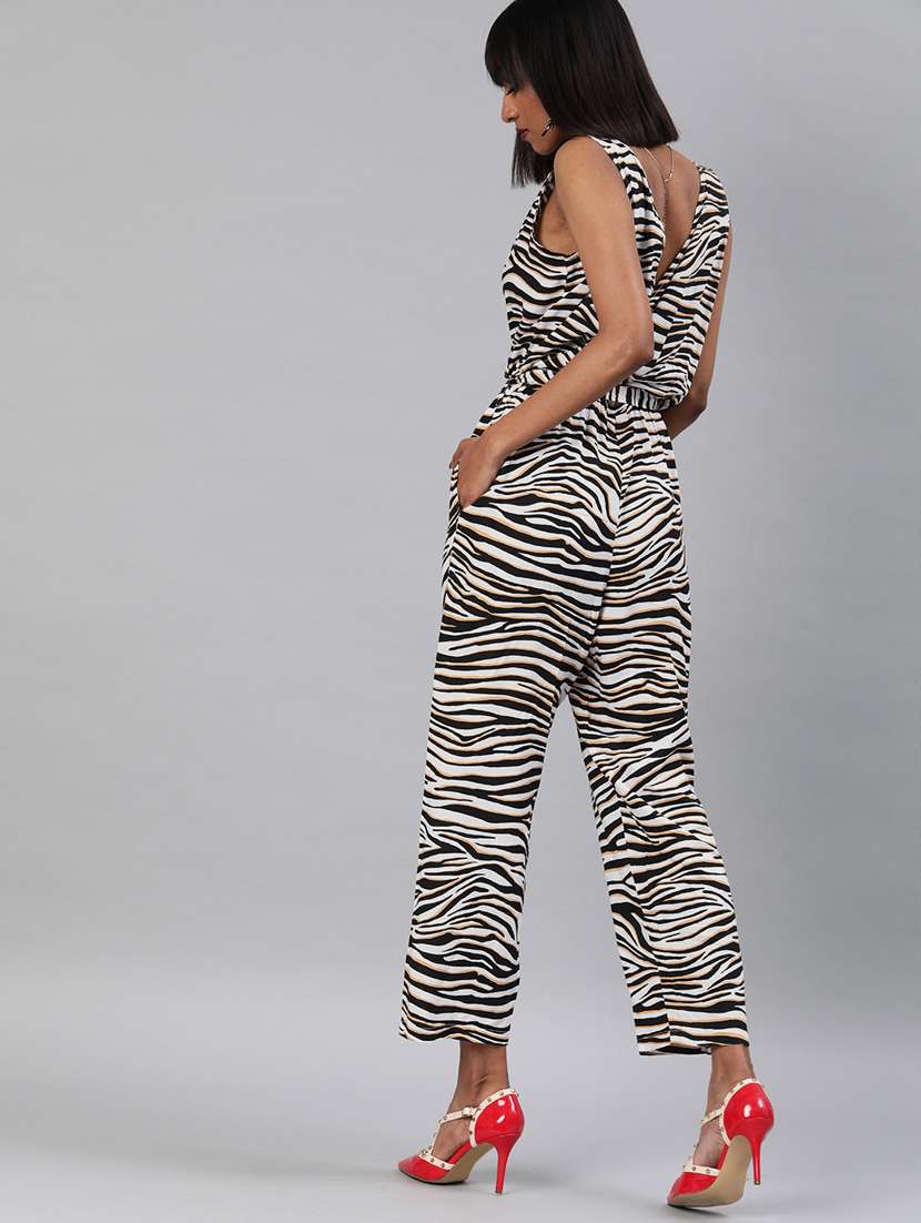 animal print full length jumpsuit  - 17346375 -  Standard Image - 1