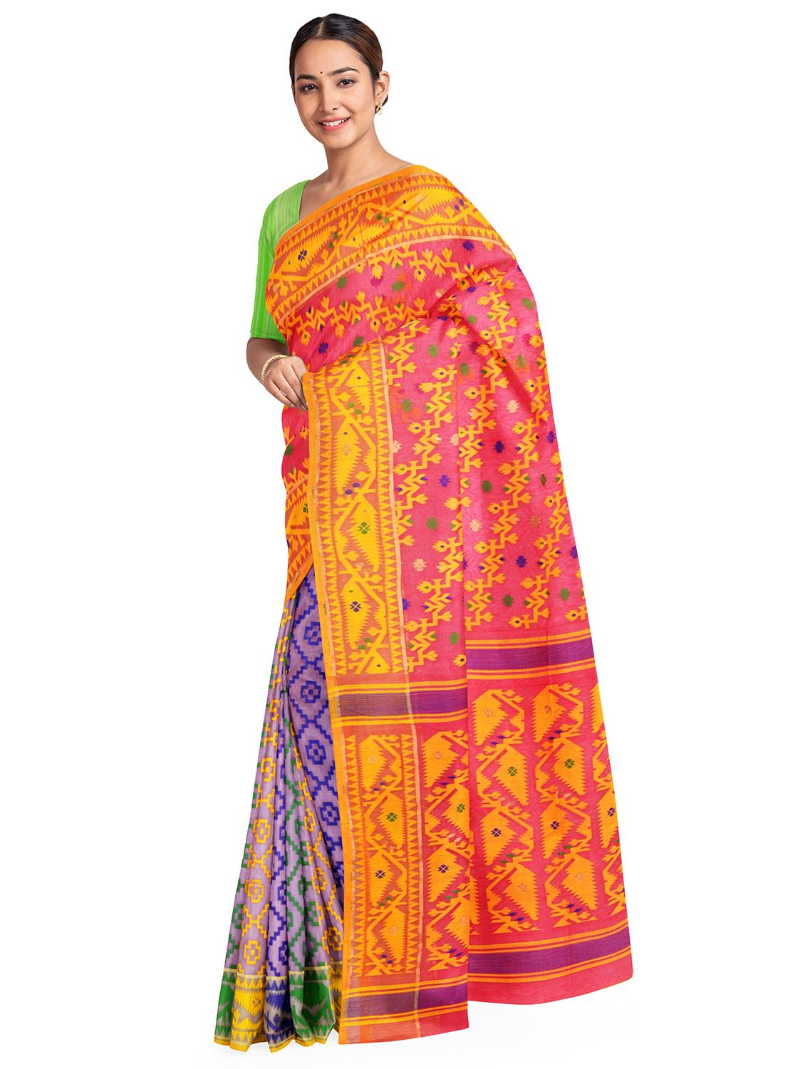 women's self design multi colored saree - 17346906 - Zoom Image - 0