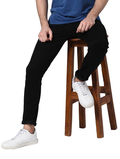 mens slim fit plain jeans - 17347472 - Standard Image - 0