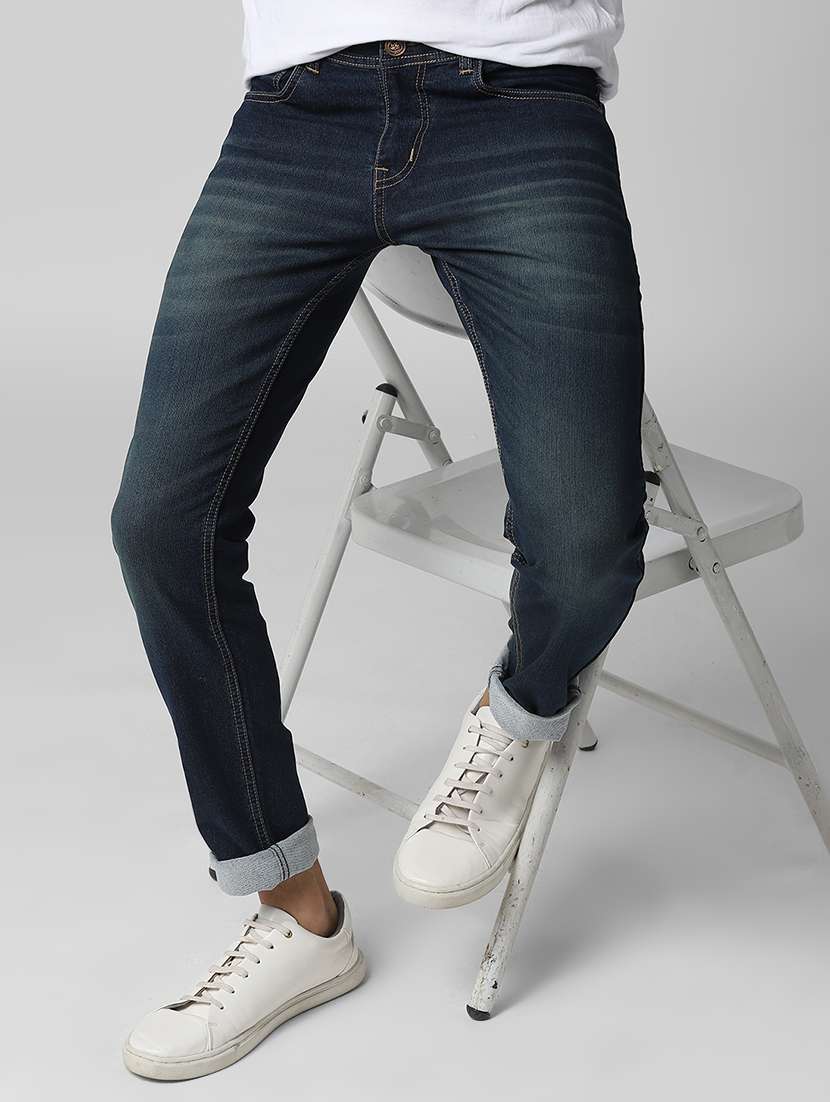 mens slim fit plain jeans