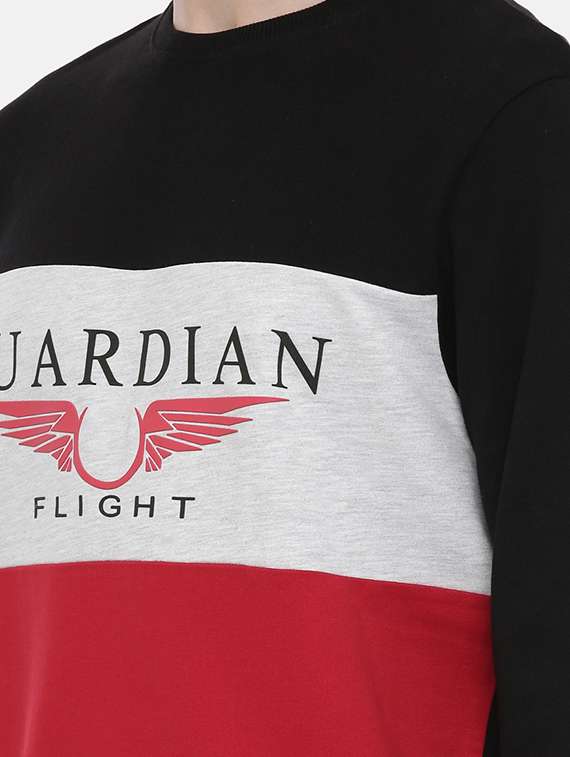 mens color block sweatshirt - 17347626 - Standard Image - 4