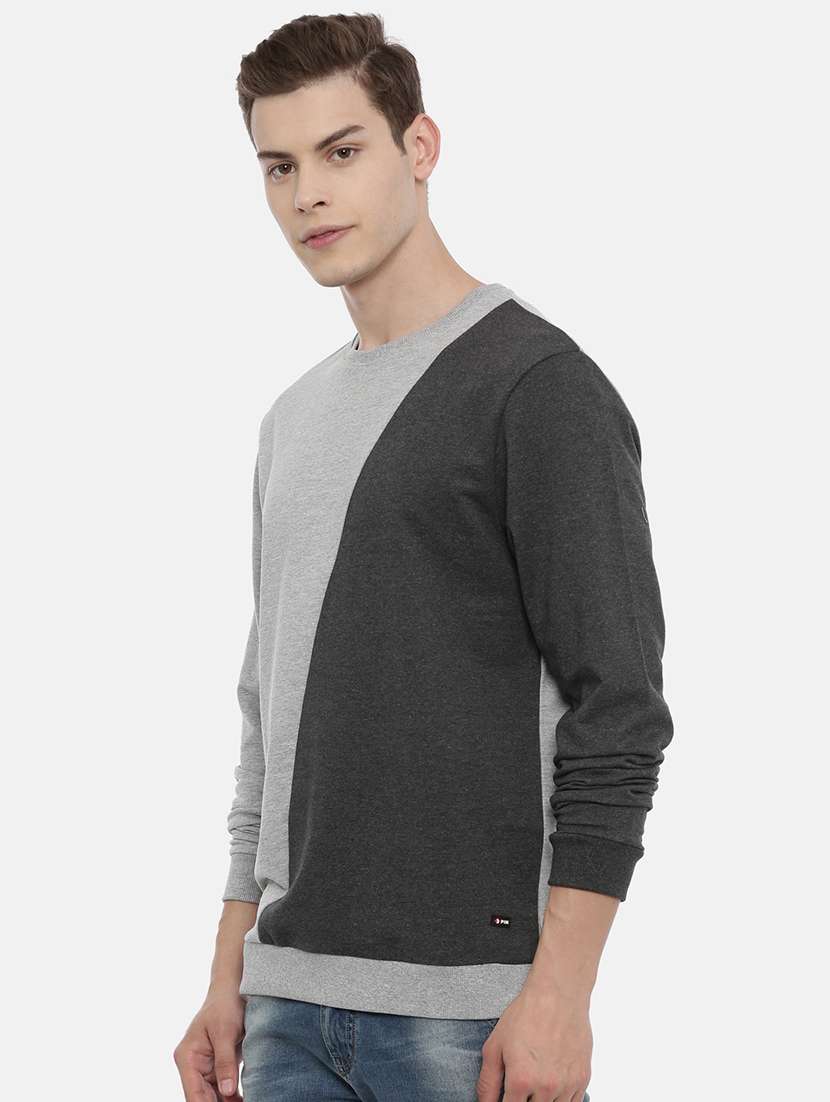 mens color block sweatshirt - 17347629 -  Standard Image - 1