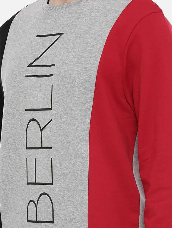 mens color block sweatshirt - 17347632 -  Standard Image - 4