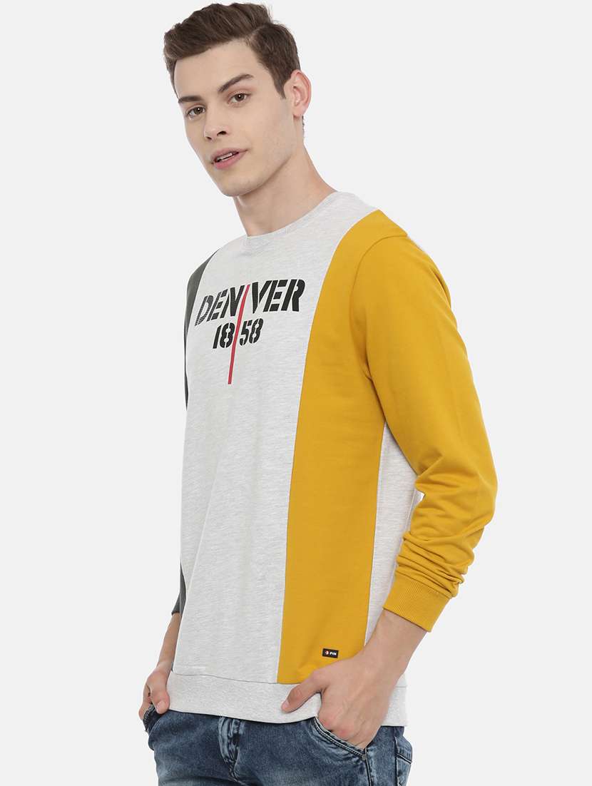 mens color block sweatshirt - 17347633 -  Standard Image - 1