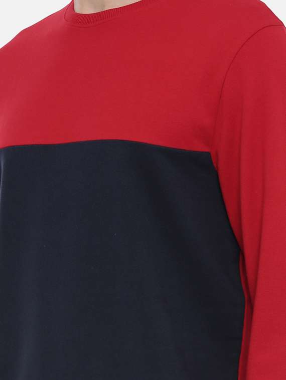 mens color block sweatshirt - 17347635 -  Standard Image - 4