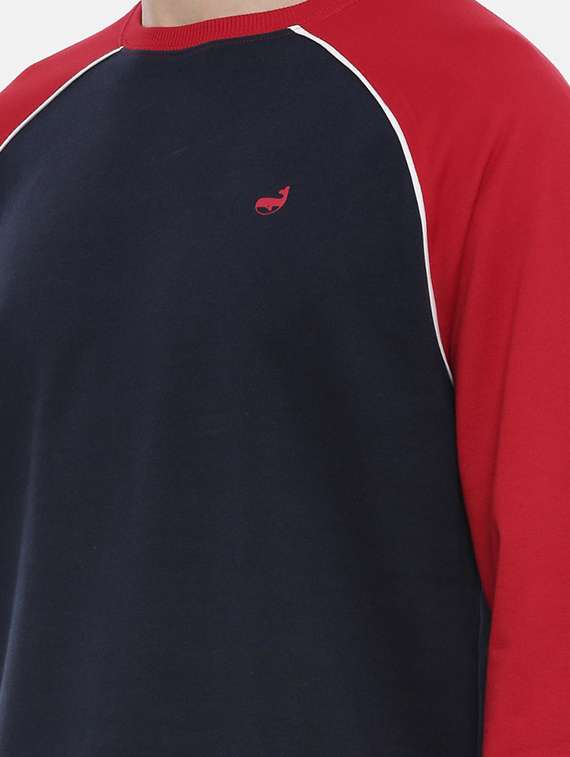 mens color block sweatshirt - 17347636 - Standard Image - 4
