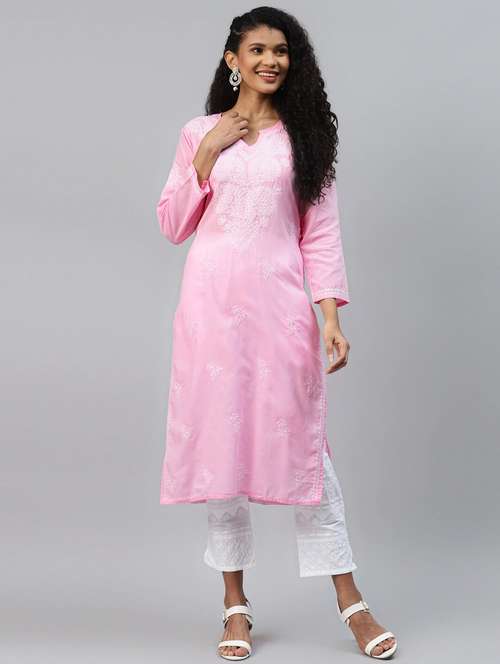 women's straight kurta - 17347676 - Standard Image - 0