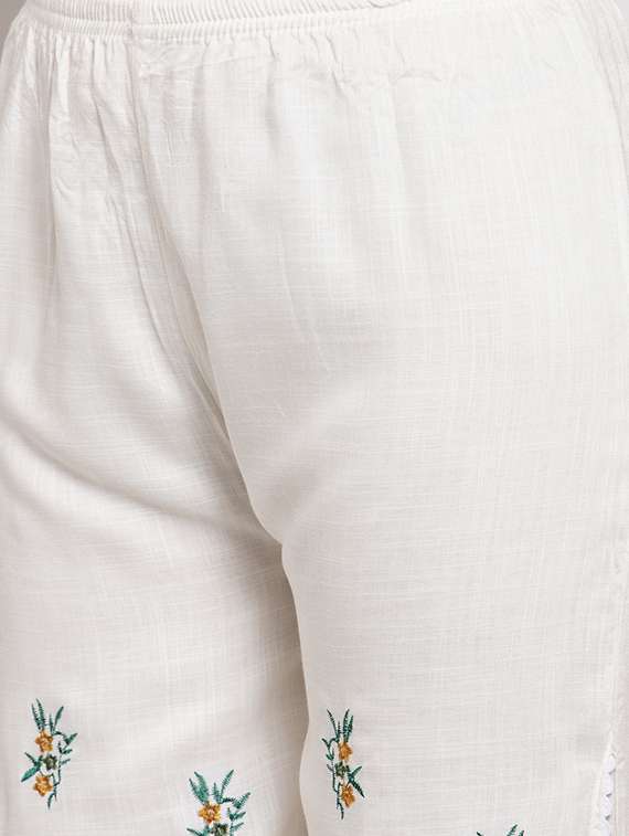 solid kurta palazzo set - 17347817 -  Standard Image - 4