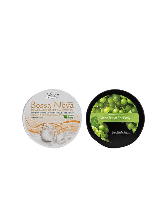 face cream & body butter combo ( goat's milk & grape)