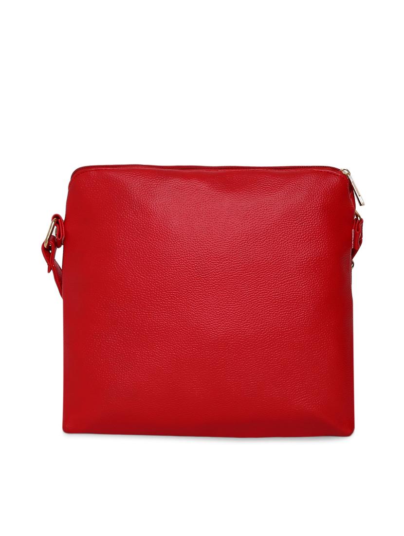 red leatherette (pu) sling bag - 17348444 - Standard Image - 1