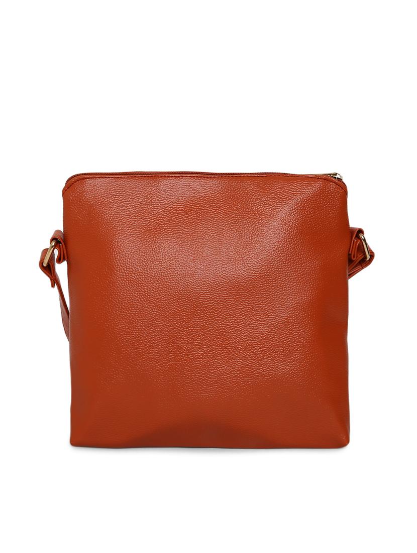 tan leatherette (pu) sling bag - 17348445 - Standard Image - 1