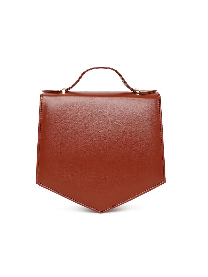 brown leatherette (pu) sling bag - 17348451 -  Standard Image - 1