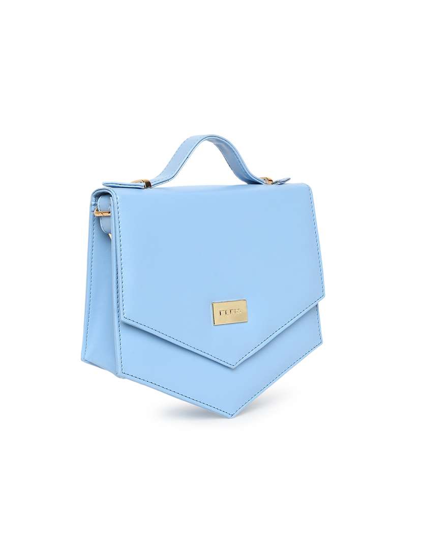 blue leatherette (pu) sling bag - 17348453 -  Standard Image - 4