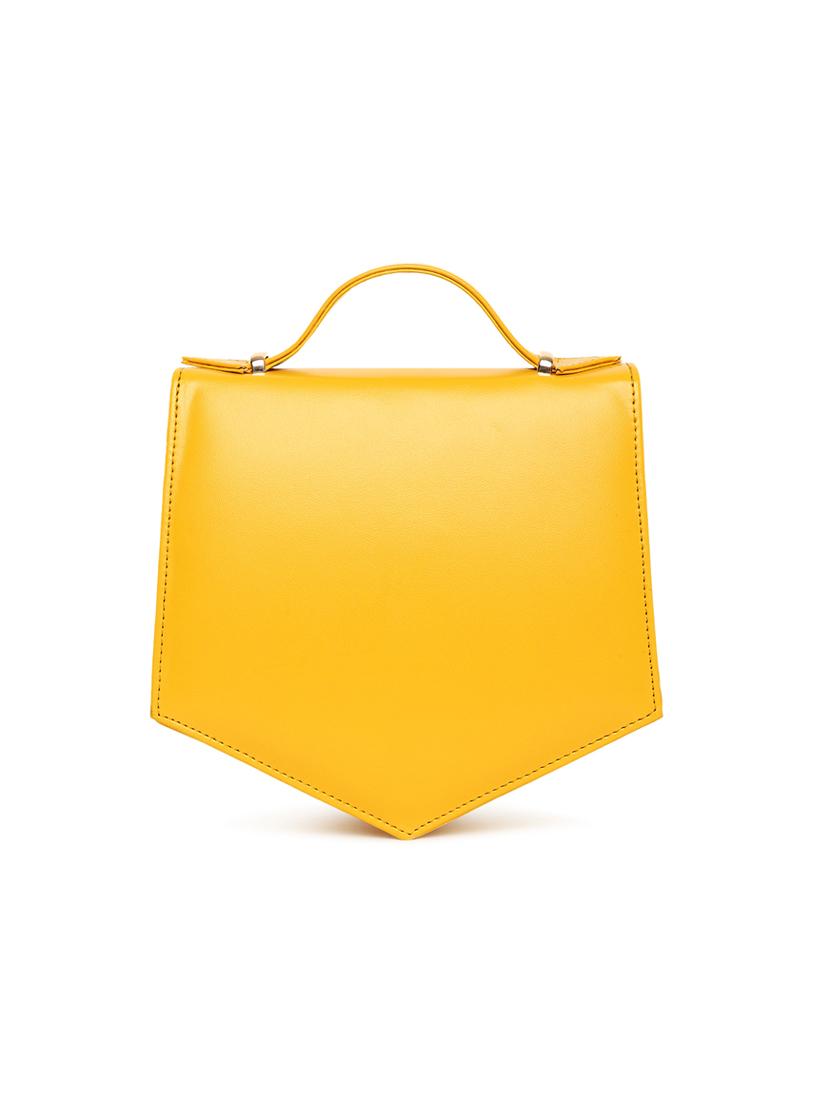 yellow leatherette (pu) sling bag - 17348455 -  Standard Image - 1
