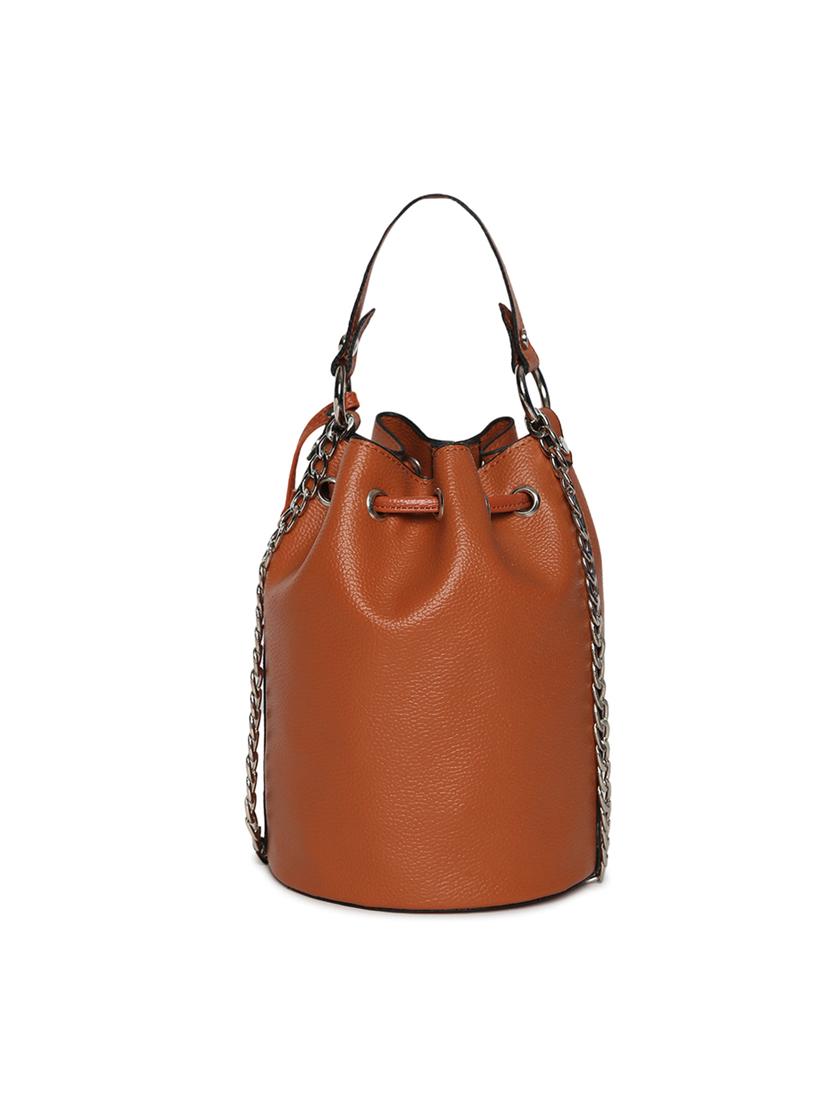 tan leatherette (pu) sling bag - 17348475 - Standard Image - 1