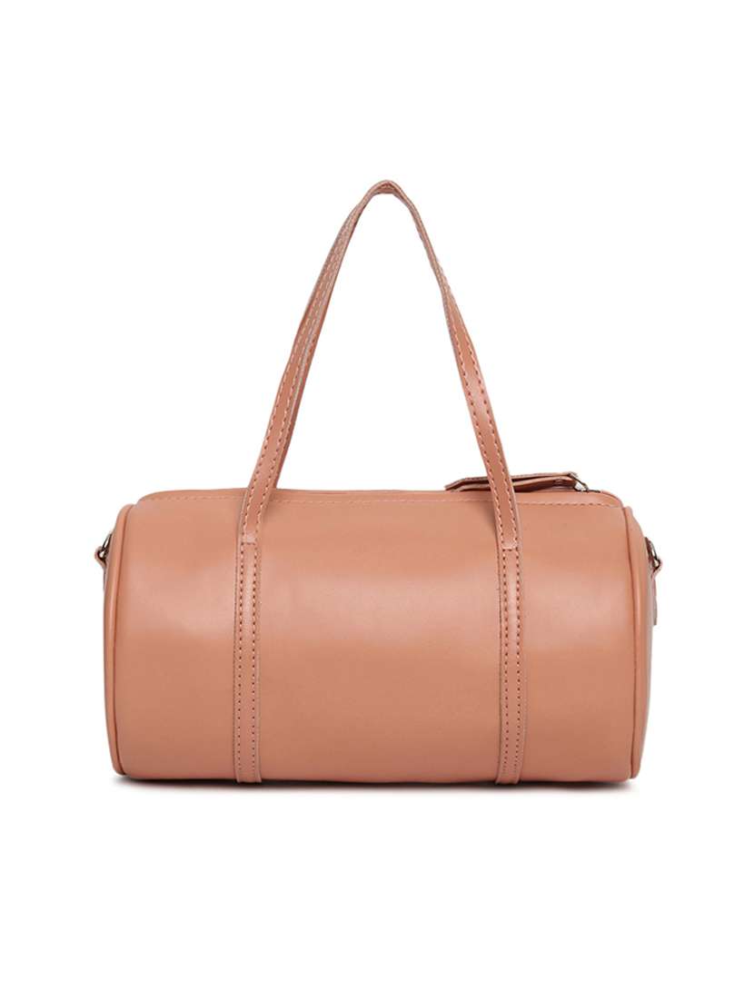 pink leatherette (pu) handbag - 17348484 -  Standard Image - 1