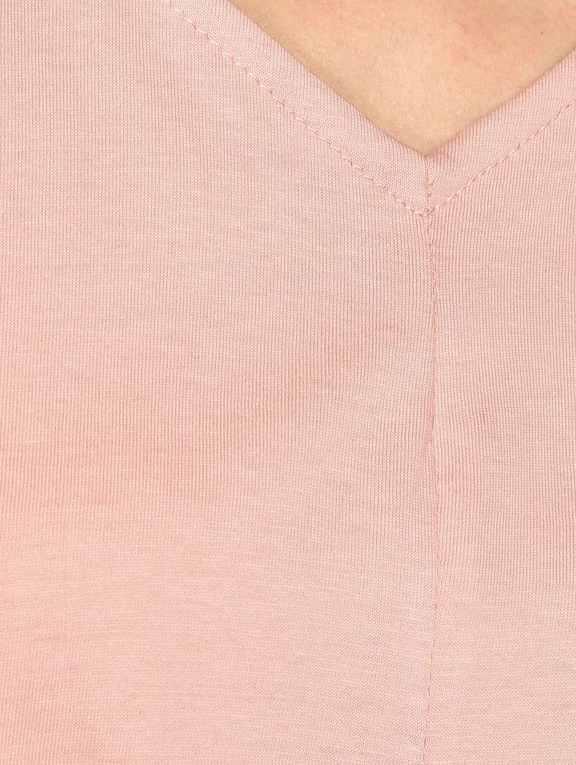 women's crop v neck top - 17349645 -  Standard Image - 4