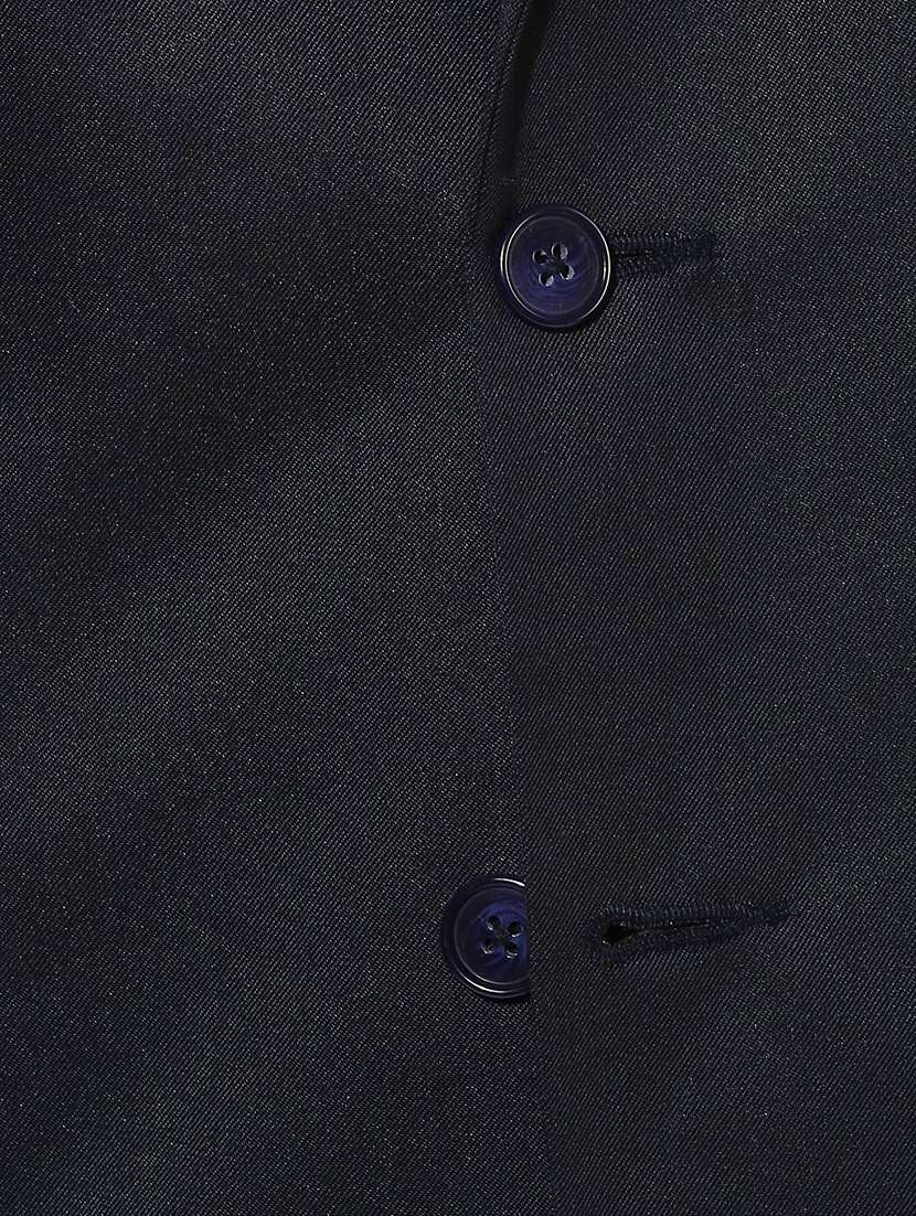 navy blue solid single breasted suit - 17351418 -  Standard Image - 4