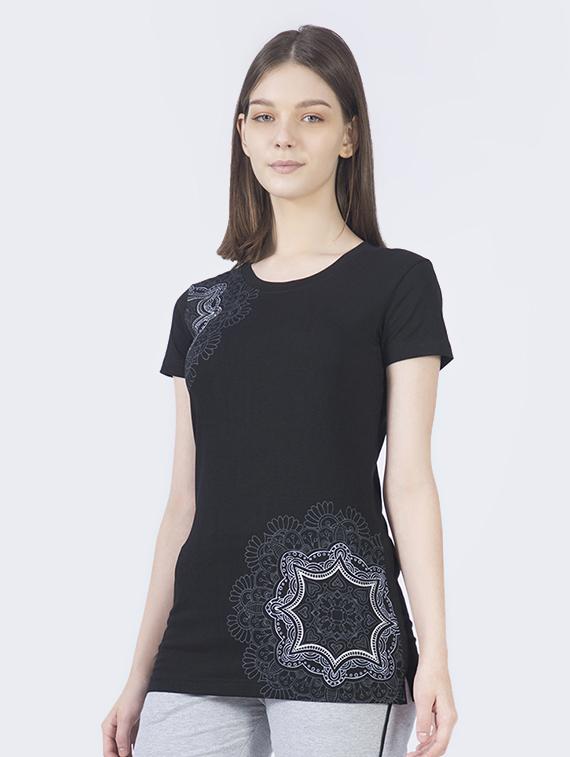 round neck printed tee  - 17351651 -  Standard Image - 1