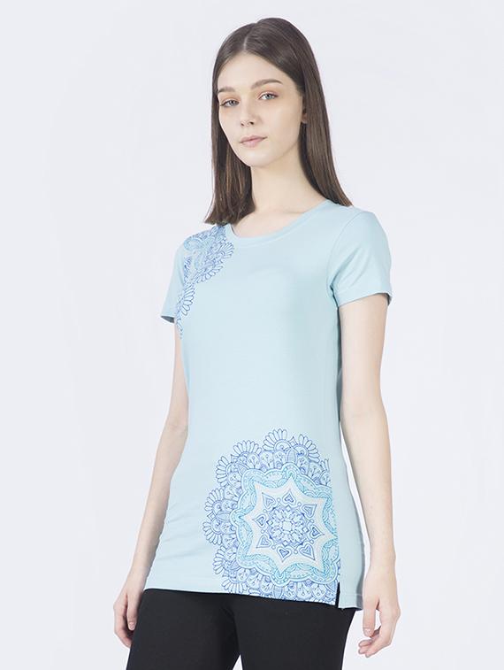 round neck printed tee - 17351652 - Standard Image - 1