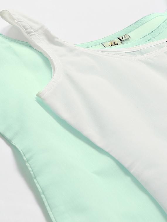 ada set of 2 sea green & white camisole - 17352054 - Standard Image - 6