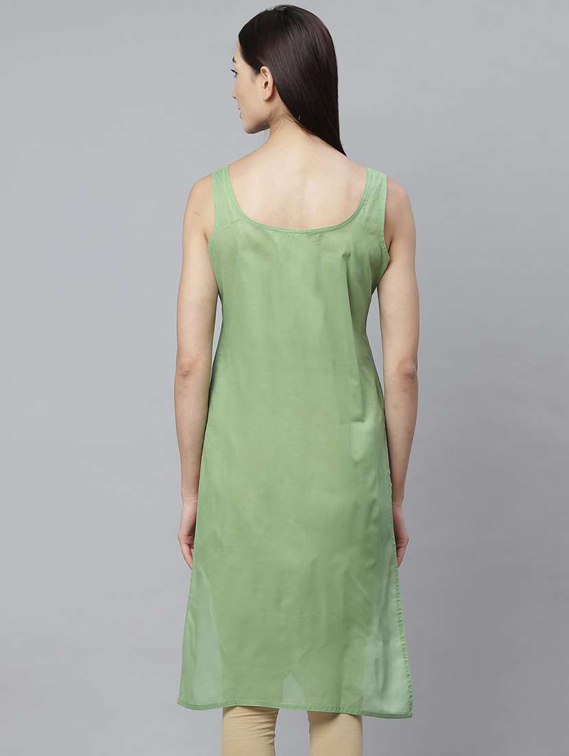 ada set of 2 dark green & white camisole - 17352061 - Standard Image - 4