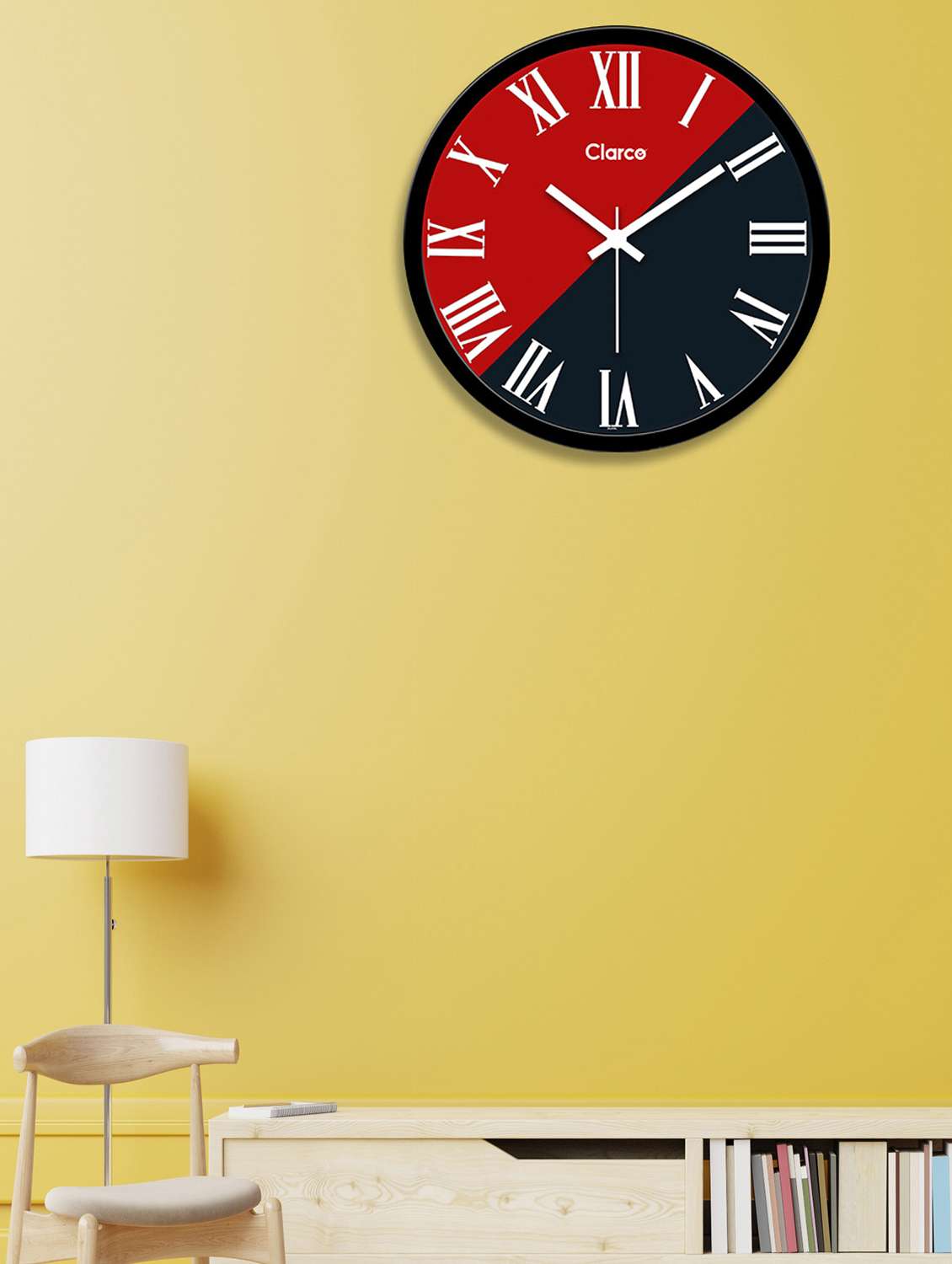 designer round wall clock  
