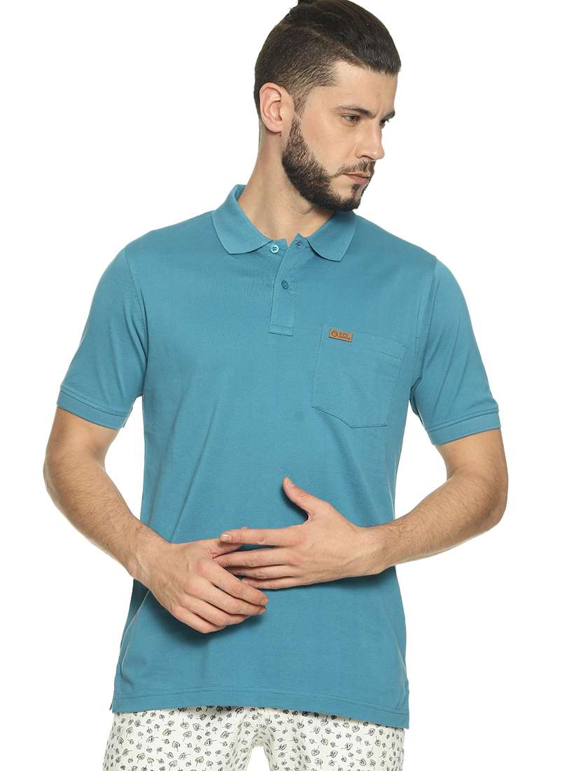 light blue solid t-shirt