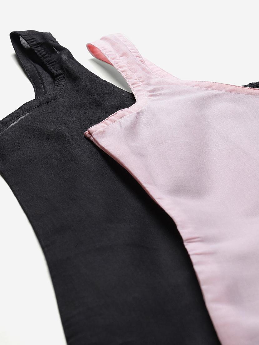 ada set of 2 pink & black camisole - 17353135 - Standard Image - 6