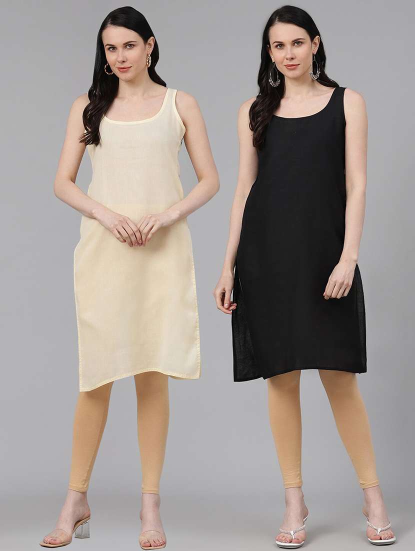 ada set of 2 fawn & black camisole 