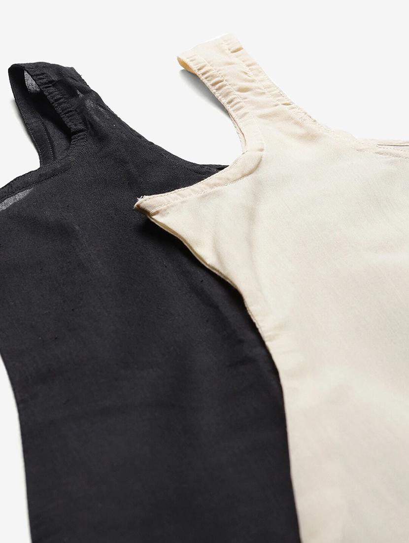 ada set of 2 fawn & black camisole - 17353138 - Standard Image - 6